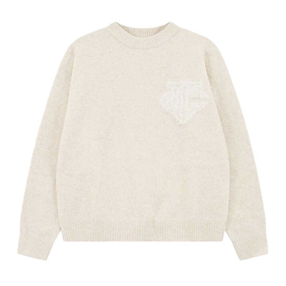 Couture Mens Fluffy Pullover / Beige